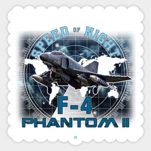 F4 Phantom II Speed of Night  Airforce Pilot Gift Sticker